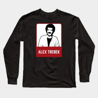 Alex trebek~~~80s retro Long Sleeve T-Shirt